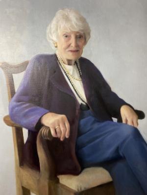 Painted portrait of Dervilla Donnelly